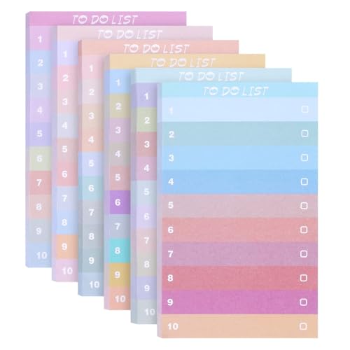 3 In X 5 In Lined Sticky Notes Für Post Stickies Bunte, Super Sticking Power Memo Post Stickies Für Büro, Zuhause, Schule,6 Pad Sticky Notes von CutitiUU