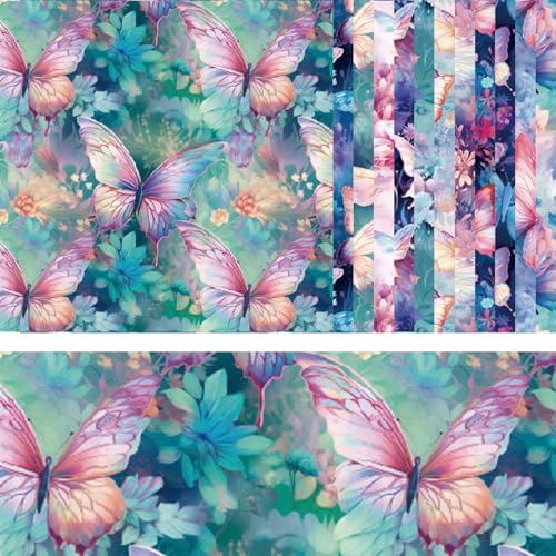 Blumen Scrapbooking Papier 24 Blatt Vintage Floral Scrapbook Papier 15,2 x 15,2 cm Papierblock DIY Festival Dekorative Handwerk Karte Papier Hintergrund Rand Papier für Scrapbooking Geschenk Fotoalbum von CutitiUU