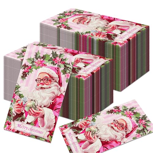 CutitiUU 40 Blatt Weihnachtsgäste-Servietten,Weihnachten Servietten,Weihnachten Party Servietten,Cocktail-Servietten,Servietten 2-lagig,Papierservietten für Weihnachtsfeiern (Weihnachtsmann) von CutitiUU