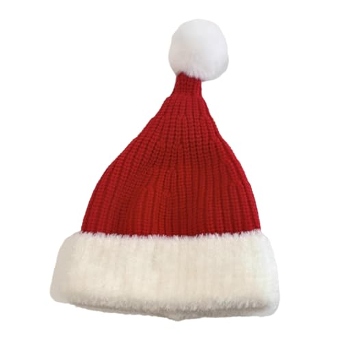 CutitiUU Kinder Weihnachten Beanie, Winter Weihnachtsmütze Für Kinder, Strickmütze Für Kinder, Roter Weihnachtshut, Winter Warmer Hut, Für Jungen Und Mädchen Im Alter Von 2-5 (A) von CutitiUU