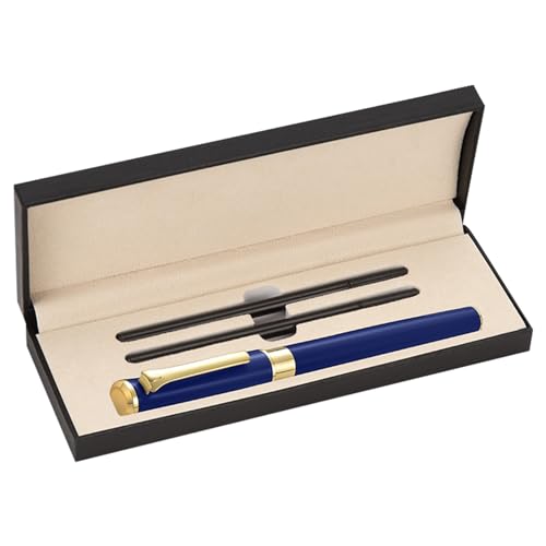 Kugelschreiber, Roller Pen, einziehbare schwarze Tinte Kugelschreiber Vatertag Geschenke, Geschenke für Papas Mann, Geschenke für Opa Original Stifte mit Geschenkbox Zwei Stifte pro Box (Blau) von CutitiUU