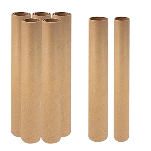 12 Stück Papprollen Bastelrollen 40x3cm und 40x4cm Runde Bastel Papprollen Cardboard Tube Craft Rolls für DIY, Kreative Handarbeit und Kunstprojekte von Cuyacili