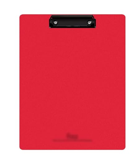 Aktenordner, Basics Klemmbretter aus Holz, Klemmbrett PP-Klemmbrett for A4-Schreibtafel-Ordner, Besprechungsunterlagen, Ordner, Binder for Aufbewahren von Dokumenten, Aufbewahrungs-Klemmbrett(Red) von CvbGNJm