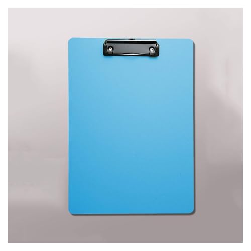 Aktenordner, Basics-Klemmbretter aus Holz, Portfolio-Lederbinder, Klemmbrett, 2er-Pack Klemmbrett-Klemmbrettmappen mit Teleskophaken for A4-Papier, Kunststoff-Schreibtafel, Menüordner(Blue) von CvbGNJm