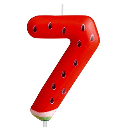 Zahlen 7 Geburtstagskerzen rot alles Gute zum Geburtstag Wassermelone Thema Kerzen Kuchendekoration, Geburtstag Party Dekoration Kerzen Jahrestag Feier Geburtstag Geschenk Zahlen 7 Geburtstagskerzen rot alles Gute zum Geburtstag Wassermelone Thema Kerzen Kuchendekoration, Geburtstag Party Dekoration Kerzen Jahrestag Feier Geburtstag Geschenk von Cxryrzhe
