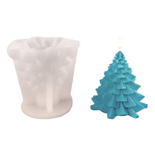 Silikonform für Tannenzapfen, Weihnachtsbaum, für Epoxidharz, Seife, Schokolade, Fondant, Silikonform zum Backen von Cyni