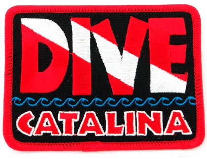 Aufnäher "Dive Catalina", bestickt, zum Aufbügeln, Motiv: Tauchen von Cypress Collectibles Embroidered Patches