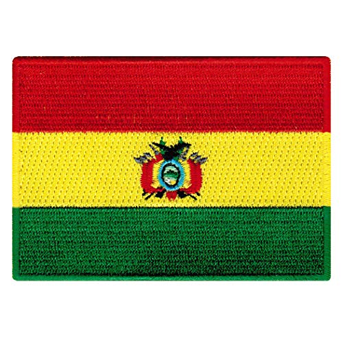 Bestickter Aufnäher mit Bolivien-Flagge, zum Aufbügeln, Nationalemblem von Cypress Collectibles Embroidered Patches