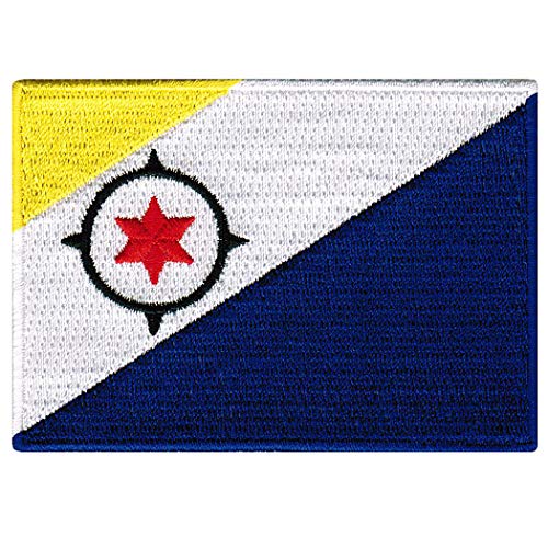 Cypress Collectibles – Bonaire-Flaggen-Aufnäher – Premium bestickte Applikation – Karibianisches Land zum Aufbügeln – Maße: 8,9 x 6,3 cm von Cypress Collectibles Embroidered Patches