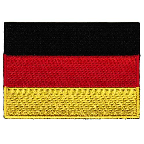 Cypress Collectibles – Deutschland Flagge Patch – bestickte Applikation – Europäisches Land zum Aufbügeln – Maße: 8,9 x 6,3 cm von Cypress Collectibles Embroidered Patches