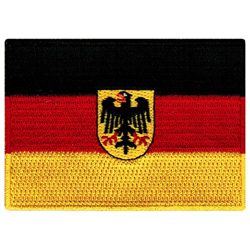 Cypress Collectibles – Deutschland mit Adlerflagge – bestickte Applikation – europäisches Land zum Aufbügeln – Maße: 8,9 x 6,3 cm Cypress Collectibles – Deutschland mit Adlerflagge – bestickte Applikation – europäisches Land zum Aufbügeln – Maße: 8,9 x 6,3 cm von Cypress Collectibles Embroidered Patches