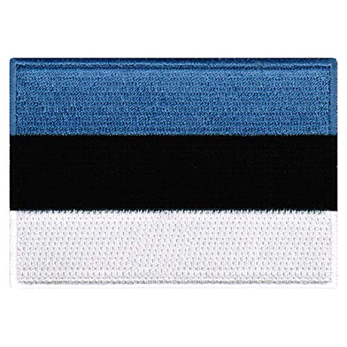 Cypress Collectibles – Estland-Flagge – Premium bestickte Applikation – europäisches Land zum Aufbügeln – Maße: 8,9 x 6,3 cm von Cypress Collectibles Embroidered Patches