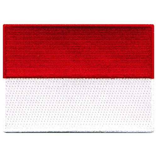 Cypress Collectibles – Indonesien Flagge Patch – Premium bestickte Applikation – asiatisches Land zum Aufbügeln – Maße: 8,9 x 6,3 cm von Cypress Collectibles Embroidered Patches