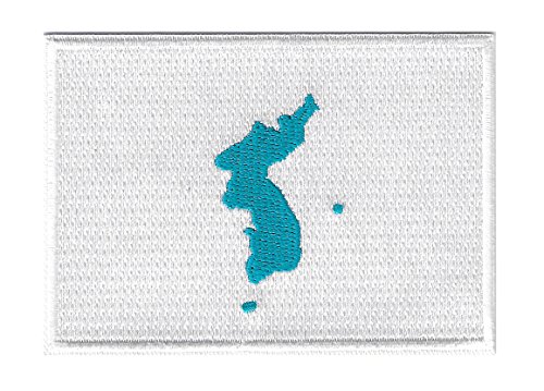 Cypress Collectibles – Korea Unified Flag Patch – Premium bestickte Applikation – asiatisches Land zum Aufbügeln – Maße: 8,9 x 6,3 cm von Cypress Collectibles Embroidered Patches