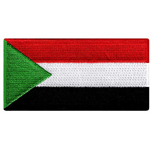 Cypress Collectibles – Sudan-Flagge – Premium bestickte Applikation – Afrikanisches Land zum Aufbügeln – Maße: 8,9 x 4,4 cm Cypress Collectibles – Sudan-Flagge – Premium bestickte Applikation – Afrikanisches Land zum Aufbügeln – Maße: 8,9 x 4,4 cm von Cypress Collectibles Embroidered Patches
