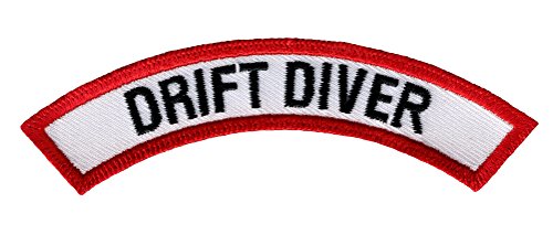 Drift Diver Chevron-Aufnäher, bestickt, zum Aufbügeln, Taucher-Emblem, Souvenir von Cypress Collectibles Embroidered Patches