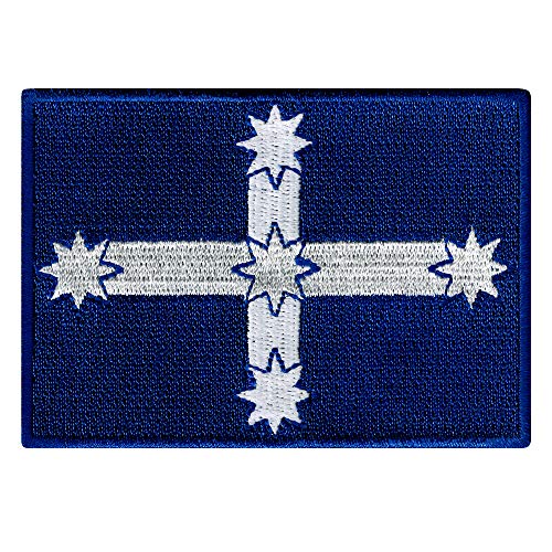 Eureka Flag Embroidered Patch Iron On On Australian Democracy Australia Emblem von Cypress Collectibles Embroidered Patches