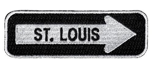 One Way Sign St. Louis Missouri bestickter Aufnäher zum Aufbügeln auf Rennradfahrer One Way Sign St. Louis Missouri bestickter Aufnäher zum Aufbügeln auf Rennradfahrer von Cypress Collectibles Embroidered Patches