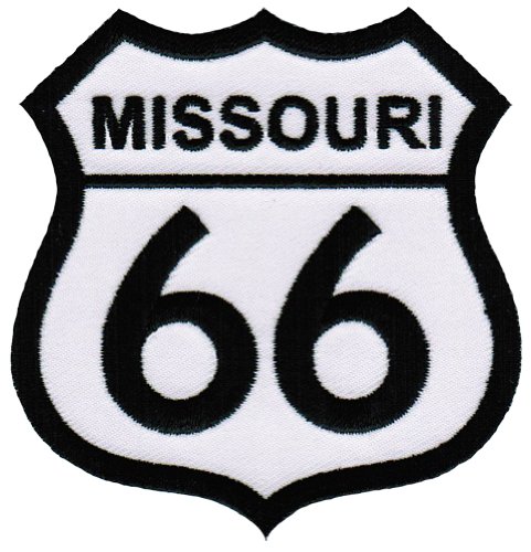 Route 66 Missouri bestickter Aufnäher zum Aufbügeln auf Autobahn, Straßenschild, Biker-Emblem Route 66 Missouri bestickter Aufnäher zum Aufbügeln auf Autobahn, Straßenschild, Biker-Emblem von Cypress Collectibles Embroidered Patches