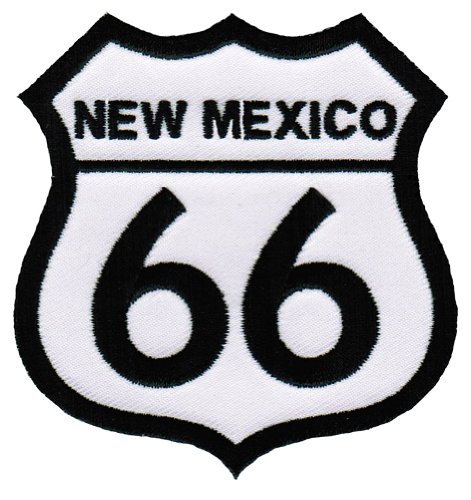 Route 66 New Mexico bestickter Aufnäher zum Aufbügeln auf Autobahn Straßenschild Biker Emblem Route 66 New Mexico bestickter Aufnäher zum Aufbügeln auf Autobahn Straßenschild Biker Emblem von Cypress Collectibles Embroidered Patches