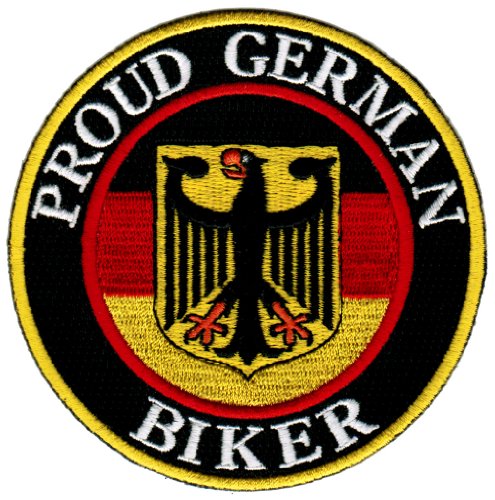 Stolz Flagge Deutsch Biker bestickt Patch Deutschland Adler zum Aufbügeln Motorrad Emblem von Cypress Collectibles Embroidered Patches