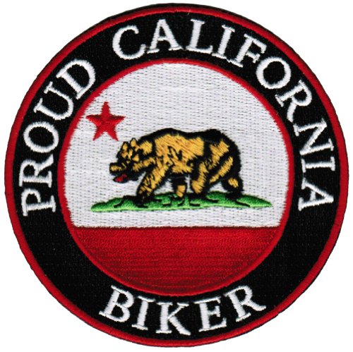 Stolzer California Biker bestickter Aufnäher Kalifornien Flagge Aufbügler Motorrad Emblem Stolzer California Biker bestickter Aufnäher Kalifornien Flagge Aufbügler Motorrad Emblem von Cypress Collectibles Embroidered Patches