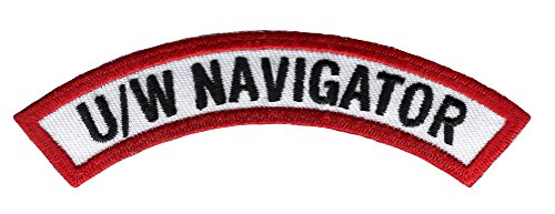 Underwater Navigator Diver Chevron-Aufnäher, bestickt, zum Aufbügeln, Taucher-Emblem, Souvenir von Cypress Collectibles Embroidered Patches