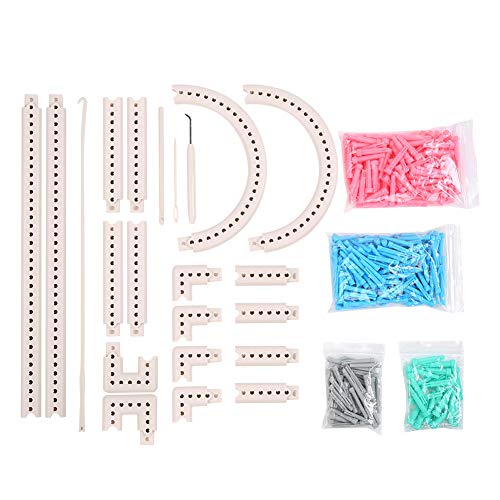 Cyrank Webstuhl-Strickset, Multifunktionaler Strickrahmen Sparse Pegs Loom DIY Montage Kunststoff-Webrahmen Mit Häkelnadel Und Nadel Cyrank Webstuhl-Strickset, Multifunktionaler Strickrahmen Sparse Pegs Loom DIY Montage Kunststoff-Webrahmen Mit Häkelnadel Und Nadel von Cyrank