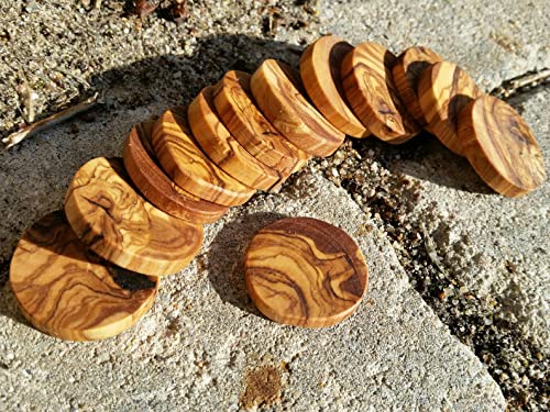 10 Holzscheiben/Astscheiben Olivenholz ca. Ø 4 cm 10 Holzscheiben/Astscheiben Olivenholz ca. Ø 4 cm von D.O.M. Die Olivenholz Manufaktur