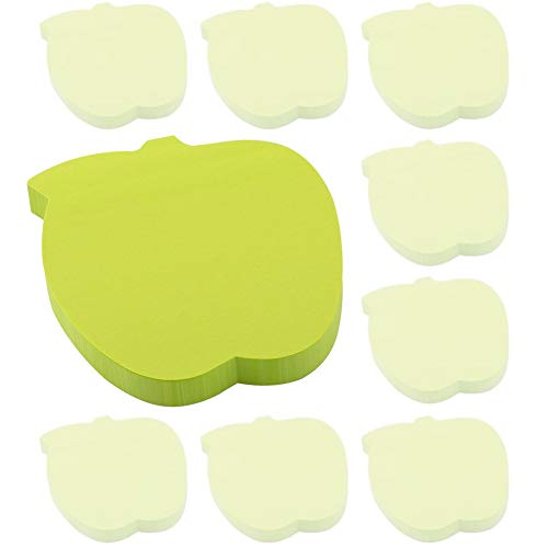 D.RECT 110509 Notizzettel klebend Sticky Notes selbstklebend Haftnotizen 75x75mm 100 Blatt Apfel 12 Stück von D.RECT