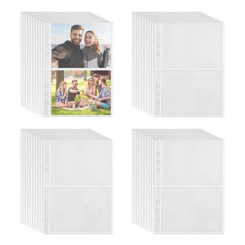 40 Stück A6 Binder Pockets,Klarsichthüllen A6,A6 Binder,Binder A6,Budget Planer Zubehör,Budget Binder A6,Wasserdichte Bargeld Ordnerhüllen,Budget-Blatt-Schutzhüllen Mit 6 Löchern Für 6-Ring-Ordner von DAAIZIII