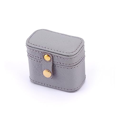 DACUDA Schmuck-Organizer-Box, Mini-Ringbox, Ohrringbox, Schmuck-Aufbewahrungsbox für unterwegs, tragbare Schmuckschatulle, Schmuckhalter, Organizer (E) von DACUDA