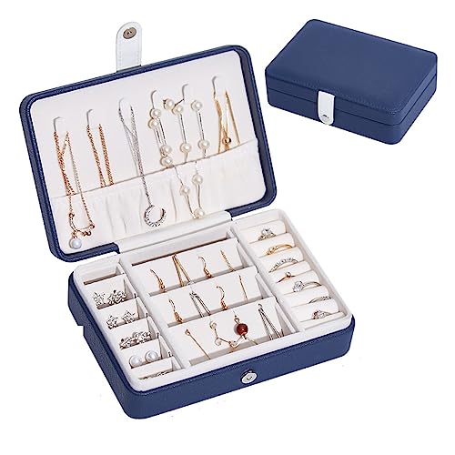 DACUDA Schmuckhalter, Schmuckschatulle, Aufbewahrungsbox, große Kapazität, Aufbewahrungsbox für Ohrringe und Halsketten, Ohrringbox, Schmuck-Displaybox (B) von DACUDA