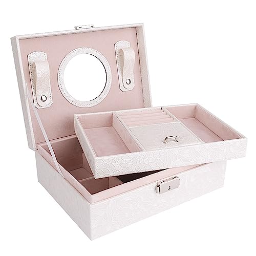 DACUDA Schmuckhalter, Schmuckschatulle, für Halsketten und Armbänder, Schmuckschatulle, goldene Schmuckaufbewahrungsbox, Schmuck-Organizer, Schmuck-Displaybox (A) von DACUDA