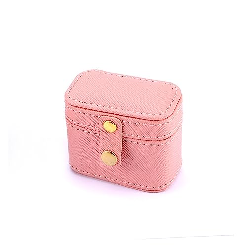 DACUDA Schmuckkästchen-Organizer, Mini-Ringbox, Ohrringbox, Schmuckaufbewahrungsbox für unterwegs, Reiseschmuck, tragbare Schmuckschatulle, Schmuck-Organizer, klein (A) von DACUDA