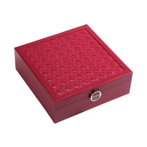 DACUDA Schmuckschatulle, Organizer, Schmuckschatulle, Schmuckaufbewahrungsbox, Schmuckschatulle, Aufbewahrungsbox, Retro-Schmuckschatulle, Frisiertisch-Schmuckschatulle (B) von DACUDA