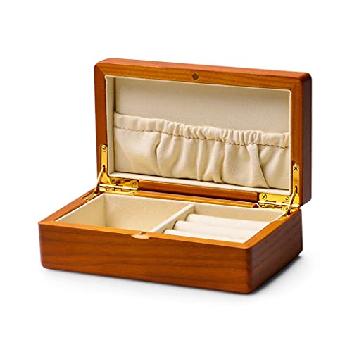 DACUDA Schmuckschatulle aus Massivholz, Aufbewahrungsbox für Ringe, Ohrringe, Haarschmuck-Box, Schmuck (B) von DACUDA