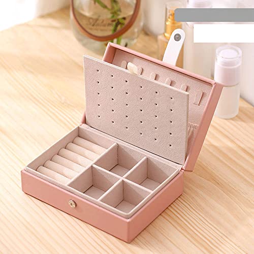 Ohrstecker-Organizer für Mädchen, eine Schmuckschatulle für Ohrringe, Halsketten, Schmuck-Organizer groß, Ohrringbox für Mädchen für Damen, Halskettenhalter, Ringe, Organ von DACUDA