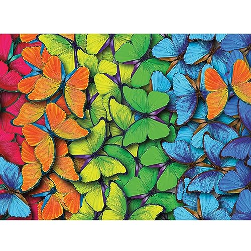 DAERLE Diamond Painting Schmetterlinge, Diamant Painting Bilder bunte Schmetterlinge, Diamond Painting Erwachsene DIY Diamant Vollbild, Malen Nach Zahlen 5D Diamant Painting für Wand Dekor 40x30cm von DAERLE