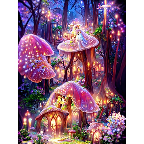 DAERLE Diamond Painting Wunderland-Landschaft Diamant Painting Bilder Diamond Painting Erwachsene Diamond Painting Bilder Diamant Bilder Kinder Bilder Cross Stickerei Malerei Kits Wand Dekor 30x40cm von DAERLE