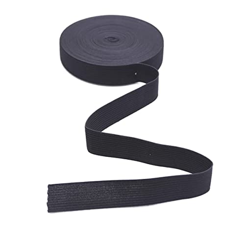 DAHI gummiband 20 meter Elastisches Band 2cm breite Wäschegummi Gummizug Gummilitze (20meter/2cm schwarz) von DAHI