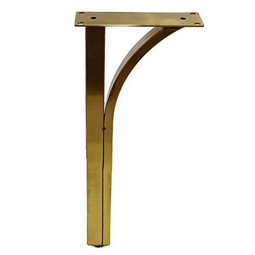 DAMOIFFP Möbelbeine aus Edelstahl, verstellbares Sofa, Couchtisch, TV-Schrank, Schrank, Badezimmerschrank-Stützfüße/Golden / 200 mm von DAMOIFFP