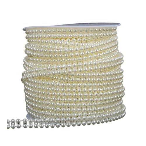 DAOFEUK 2 Meter lange Angelschnur, künstliche Perlen, Perlenkette für DIY-Girlande, Hochzeit, Party, Dekoration, Zubehör, Brautblumen-Zubehör (8 mm wie abgebildet) von DAOFEUK