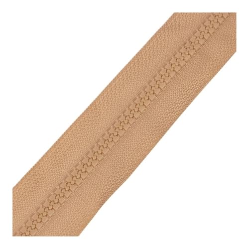 DAOFEUK 3 Stück 40-120 cm Harz-Spiralreißverschlüsse für Schneiderarbeiten, Nähen, Handwerk, Nylon-Reißverschlüsse, Großpackung, 24 Farben (Khaki, Option 1_40 cm) von DAOFEUK