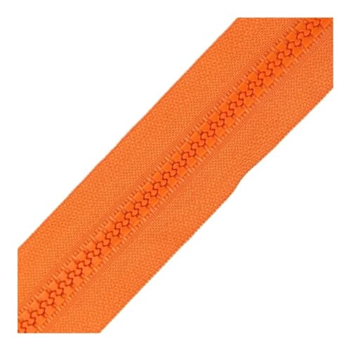 DAOFEUK 3 Stück 40-120 cm Harz-Spiralreißverschlüsse für Schneiderarbeiten, Nähen, Handwerk, Nylon-Reißverschlüsse, Großpackung, 24 Farben (Orange, Option 1_40 cm) von DAOFEUK