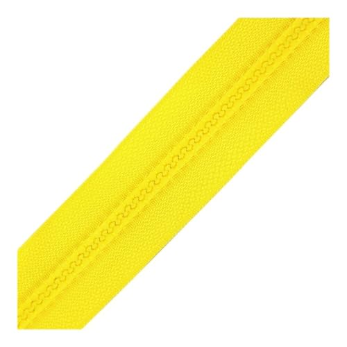 DAOFEUK 3 Stück 40-120 cm Harzspulen-Reißverschlüsse für Schneider, Nähen, Handwerk, Nylon-Reißverschlüsse, Großpackung, 24 Farben für Mäntel, Kleidung, DIY (Gelb, 90 cm) von DAOFEUK