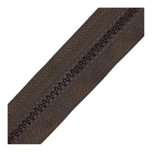 DAOFEUK 3 Stück 40-120 cm Harzspulen-Reißverschlüsse für Schneiderarbeiten, Nähen, Handwerk, Nylon-Reißverschlüsse, Großpackung, 24 Farben (Kaffee, Option 1_50 cm) von DAOFEUK