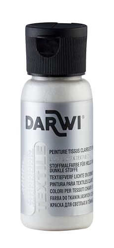 DARWI - DA0100050085C - Un flacon de Peinture Pour Tissus - Coloris Blanc nacré - 50 ML - DARWI TEX - Loisirs Créatifs - Activité Manuelle - Bricolage von DARWI