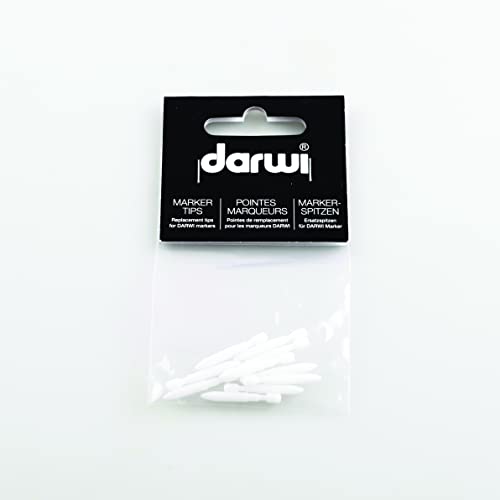 DARWI DA0220010001 Ersatzspitzen Acrylmarker Opak 1 mm, weiß, one size von DARWI