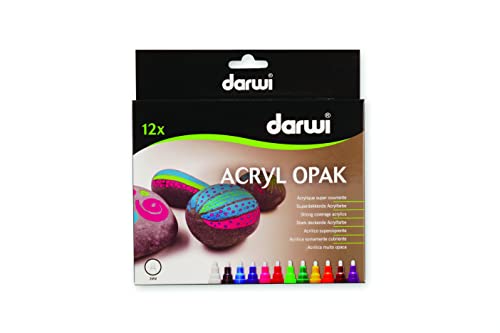 Tex Acryl opak Marker Set 85 x 147 x 15 mm 12 x 6 ml, Sortiert, Mehrfarbig von DARWI